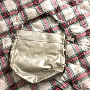 Coach Silver Shoulder Bag (100% authentic)